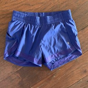 Athleta Mesh Run Racer Shorts